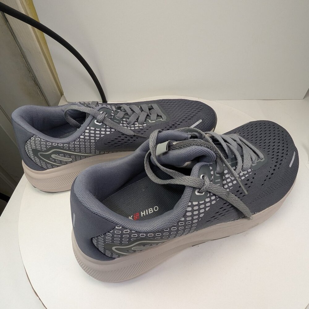 Jackshibo Men’s 8507 Lightweight Athletic Running Shoes Gray Size 12.5 (EU 46.5)
